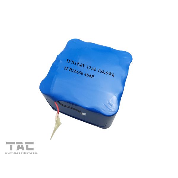 IFM12.8V 12Ah LiFePo4 Battery Pack 26650 4S4P For Solar Street Light