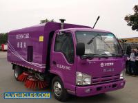 Diesel ISUZU Road Sweeper Truck 2000L Water Tank 3000L Sewage Dusty Tank