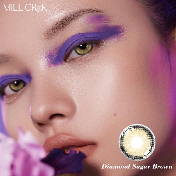 Zero Prescription Colored Hazel Honey Brown Contact Lens For Dark Eyes