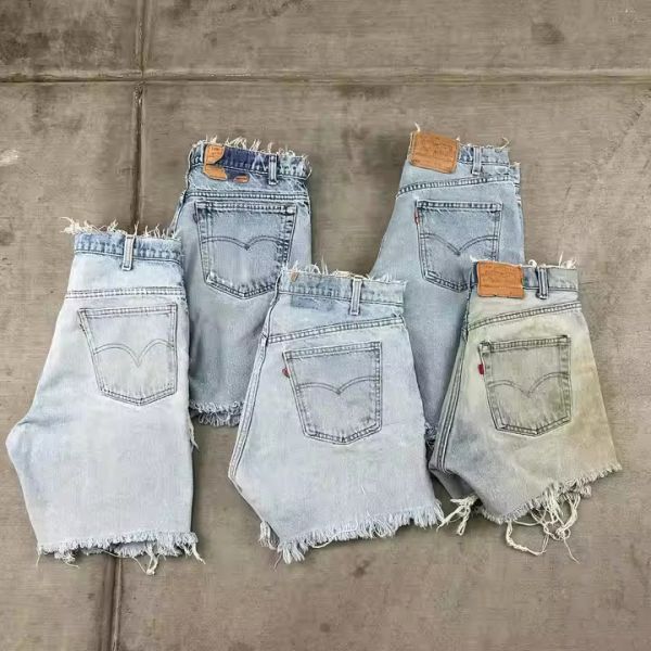 Fabricantes personalizados pantalones vaqueros de lujo calzoncillos Y2k Acid Wash ropa de calle pantalones vaqueros de lujo rasgados pantalones vaqueros de jeans calzoncillos para hombres
