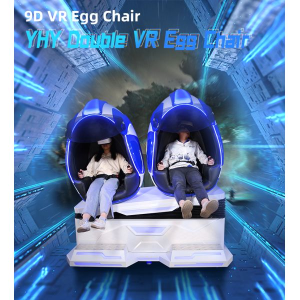 2 Seat Egg Chair VR Theater 9D Cinema Dynamic Motion 3DOF Platform Virtual Reality Equipment China Factory 