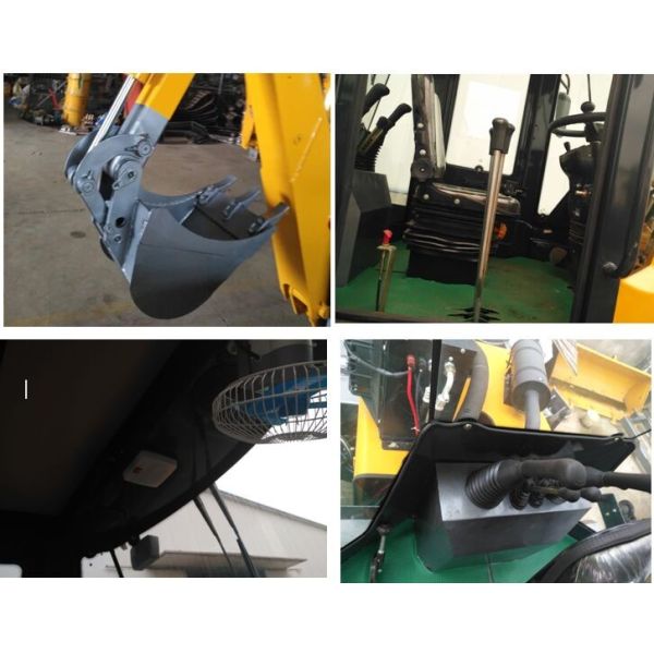 мини затяжелитель Backhoe трактора 50hp, Backhoe затяжелителя начала 3t