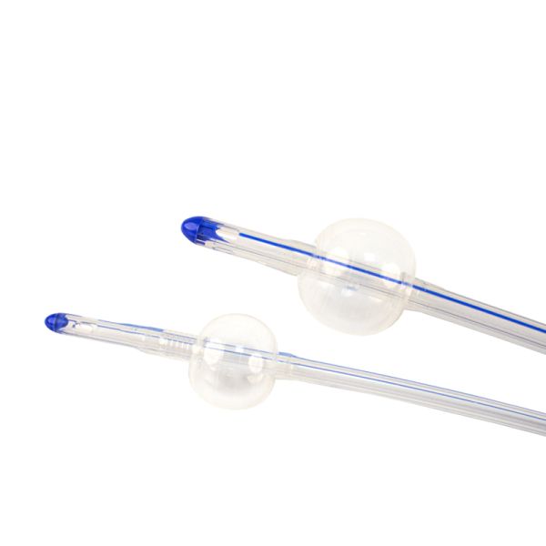 China Silicone Foley Catheter Three Way Coude Tip Tiemann Normal Balloon Manufacturer