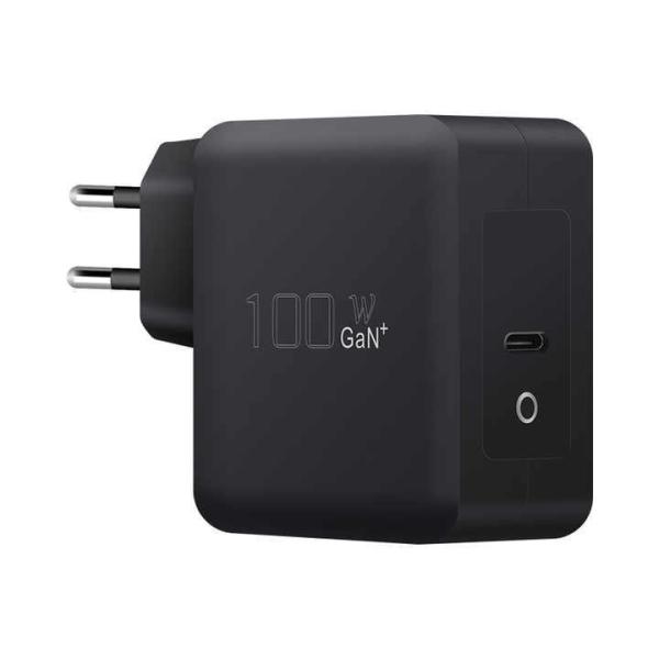 Chargeur mural USB-C 100W UE pour ordinateurs portables et appareils mobiles