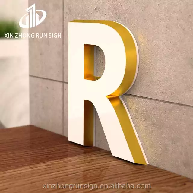 Custom 3D mini luminous characters indoor and outdoor acrylic bright characters
