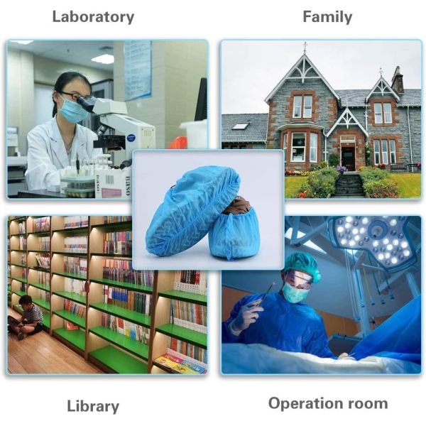 Disposable Shoe Covers Shoes Safety Cover Nonwoven Shoe Cover Black