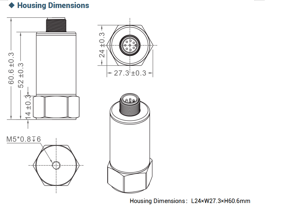 HFA360 Ethernet High-Frequency Vibration Sensor for Industrial Equipment