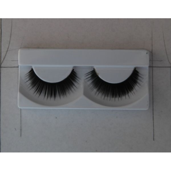 Pestanas falsas da tira da cruz natural do cabelo humano/da tira chicote Permanent semi