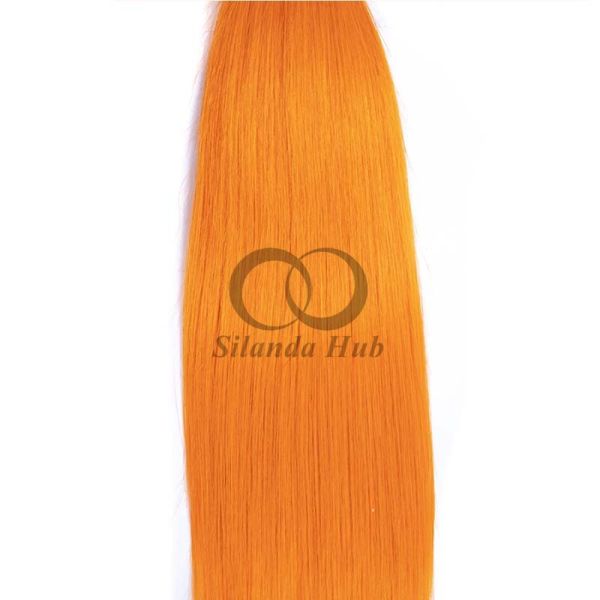 #T1B/Orange Straight Remy Human Hair Bundles Sew In Weave Bundles Brazilian Bundle Deals
