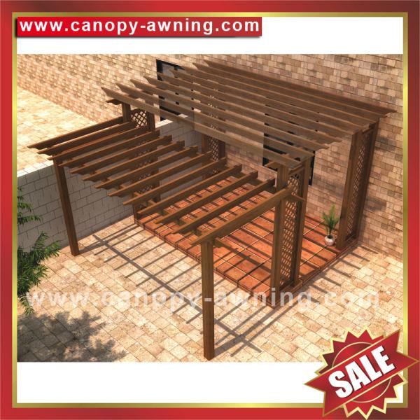 outdoor wood look garden park grape aluminium aluminum alu grape trellis Pergola shelter-nice sunshade for garden villa