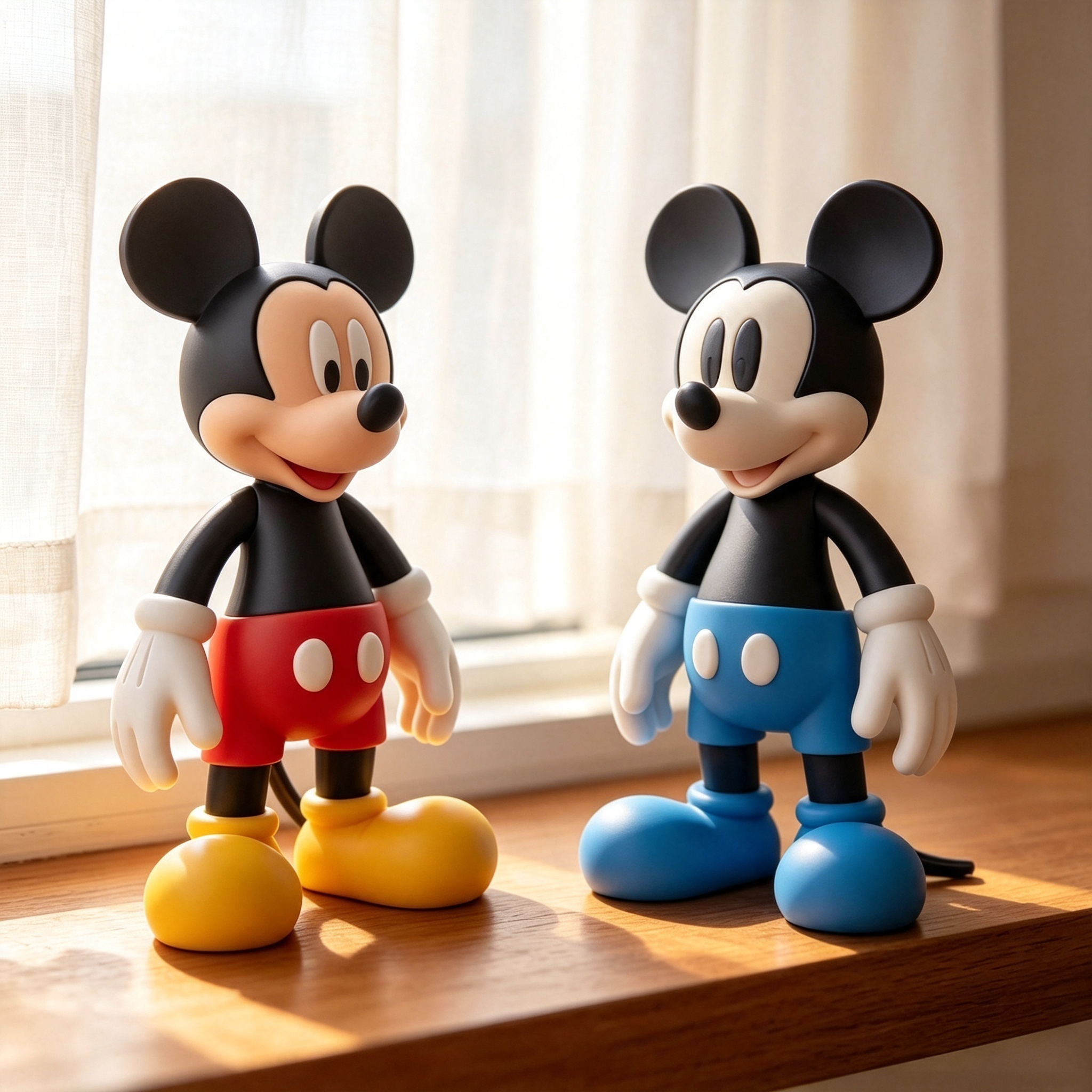 Hand Painted 3D Printed Toys Customizable Mickey Mouse Figurine Set Desk Collectible