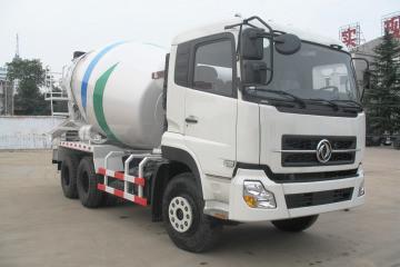 Dongfeng Concrete Mixing Transport Trucks , 6x4 10 Wheel 9 Cube Cement Mixer Truck
