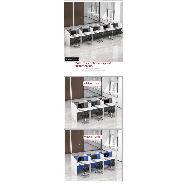 Modern Private Space Office Furniture Workstation with Extendable Desk and Chair Sets