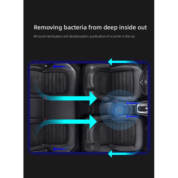 Purificador de aire para automóviles Purificador de automóviles Purificador de aire de ozono Desinfección de aire multifuncional ionizador