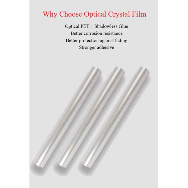 PET Crystal Clear Lamination Film Roll with Protective Layer Self Adhesive Film Roll for Wedding Photos & Decorative Pictures