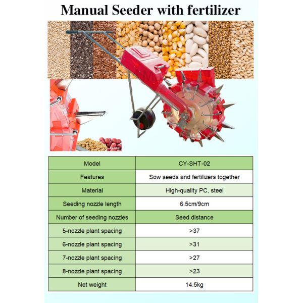 Precision Manual Seeder Machine Multifunction Agricultural Seed Sowing Machine