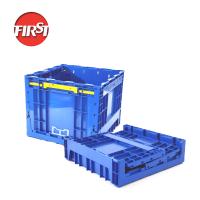 Caixa de plástico dobrável empilhável Embalagem industrial Tamanho externo 500x500x415mm
