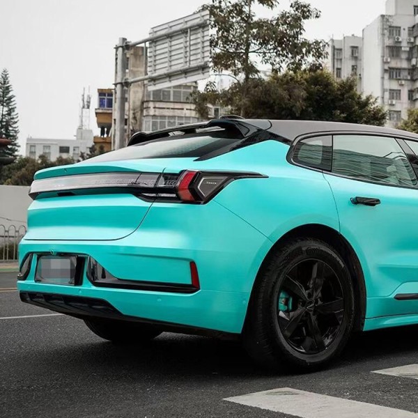 Pure Metal Baby Blue Car Vinyl Wrapping 1.52*18m Car Sticker With Air Bubble Free Photochromic Car Tint Film