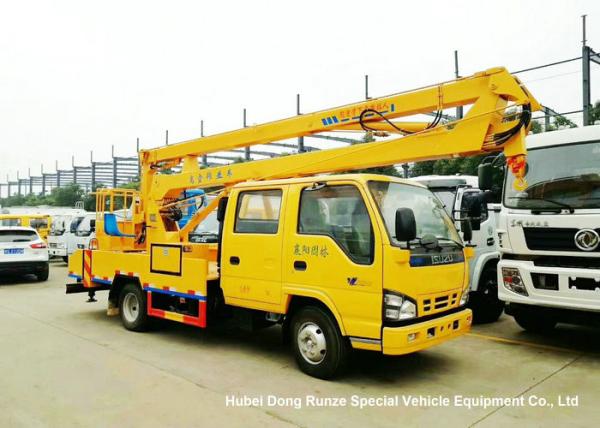 ISUZU 4x2 14-16M Aerial Platform Truck LHD EURO5 , Vehicle Mounted Work Platforms