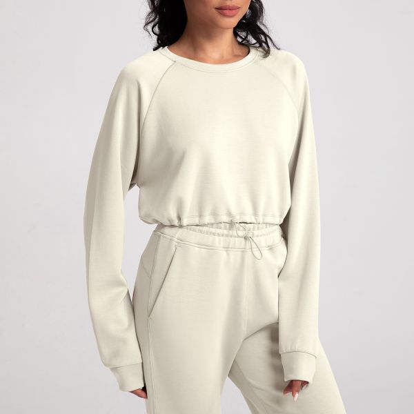 Blush Pink Raglan Sleeve Loungewear Set Soft Modal Blend Relaxed Fit for Cozy Home Lounging and Casual Outings