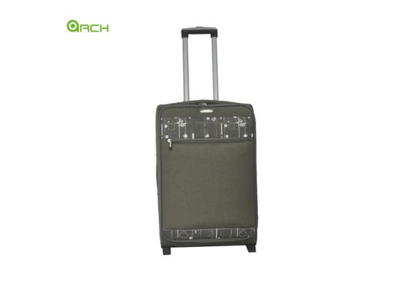 Polyester Travel Suitcase Soft Sided Luggage with in Line Skate Wheels