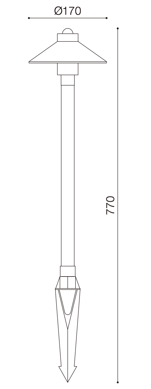 12 Volt LED Garden Spike Lights G4 Tempered Glass Antique Brass Spike Or Surface Mounted