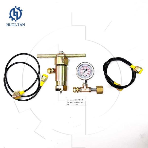 Válvula de carregamento Kit Nitrogen Gas Charge Valve do ATLAS para o martelo hidráulico do atlas-Copco