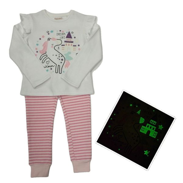 Super Warm Winter Children Pajamas with Cute Pattern and Cotton Fleece Lining