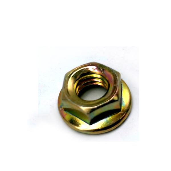 8 Grade Carbon Steel Color Zinc Plated Hex Head Nuts With Flange , Free Sample
