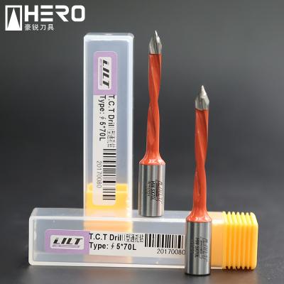 Quick Change Hole Drill Bit , Wood Cutting Drill Bit Spiral Flute Without Stem