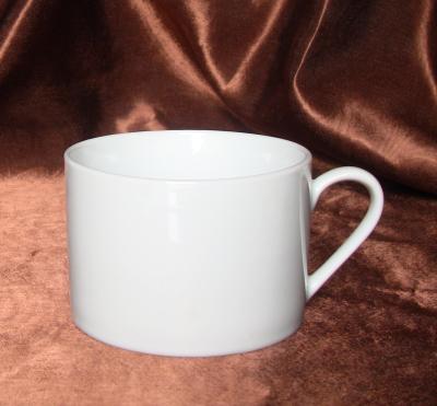superwhite fine quality   porcelain straight coffee cup/220ml/tea set /cup with saucer