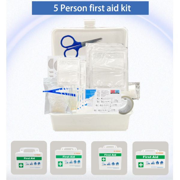High Quality First Aid Kit Customized for 5 People Meets OSHA & ANSI Survival Kit Waterproof Home Emergency Nurses Medical Kit