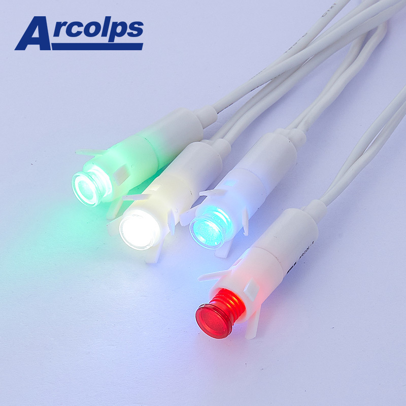 High Quality Small LED Indicator Light with Durable PA66 Plastic Case