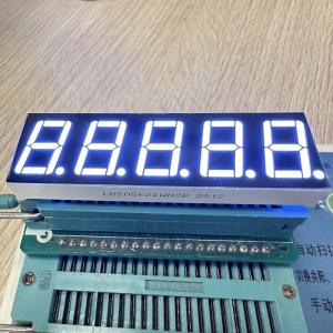 Ultra Bright White 0.56-inch 5-Digit 7 Segment LED Display with Common Anode for Process Control