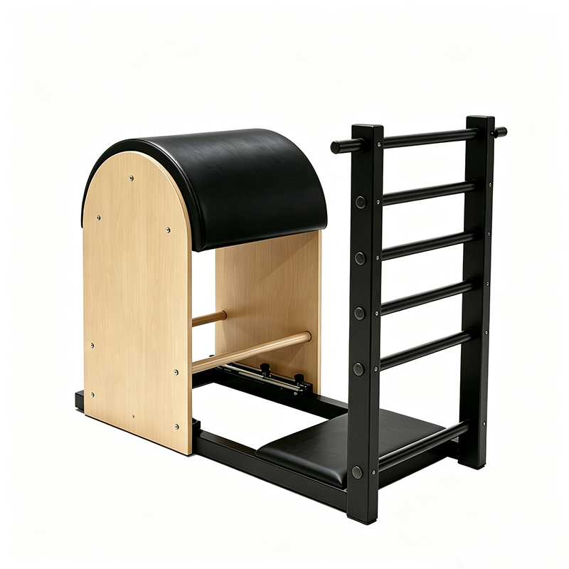 Portable Maple Pilates Ladder Barrel Fitness Trainer For Core Strength & Flexibility