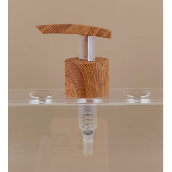 Lotion Pump Plastic Wood Grain Dispenser Pump K1104 for Bottles
