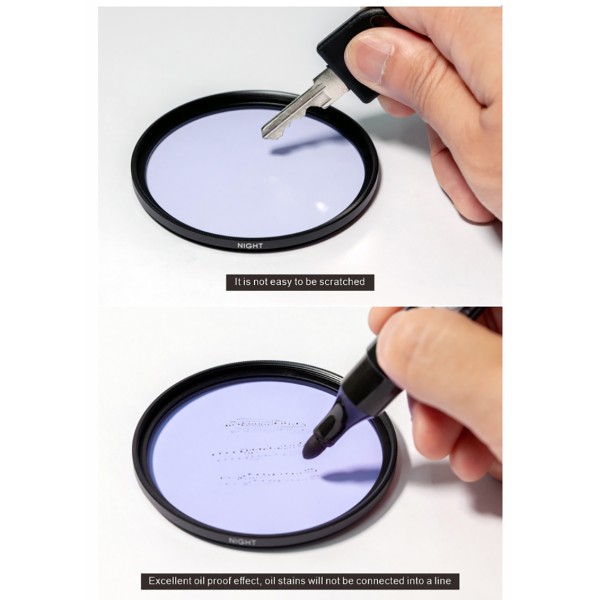 Nano Coating Special Effect Lens Filter Screw In Night Vision Camera Filter 37mm 58mm 67mm 77mm 82mm