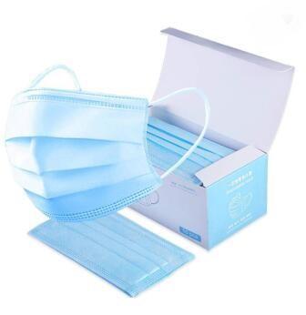 Anti Bacterial Disposable Medical Mask 3 Ply Type Anti Allergic Materials 17.5*9.5cm