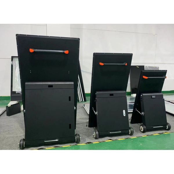 Наружный мобильный 43-дюймовый цифровой плакат с ЖК-дисплеем с батареей и WIFI для наружной рекламы