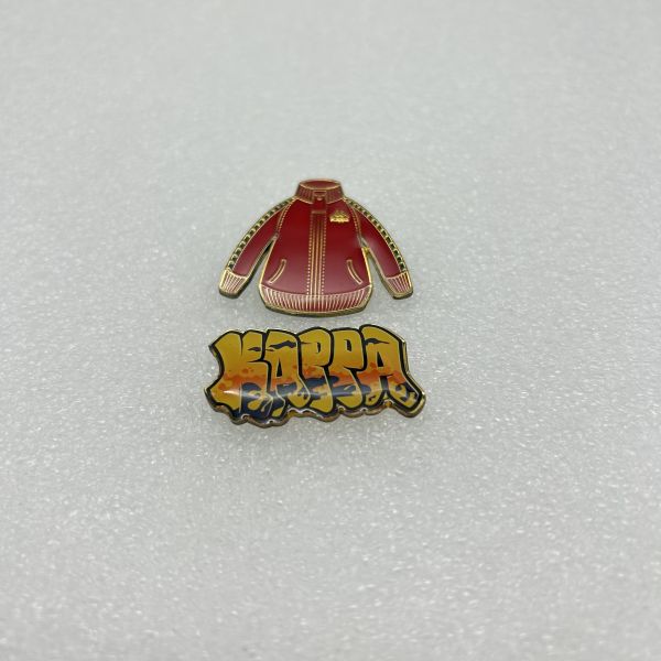 Cute Duck Enamel Pin, Zinc Alloy Cartoon Duck Lapel Pin with Scarf