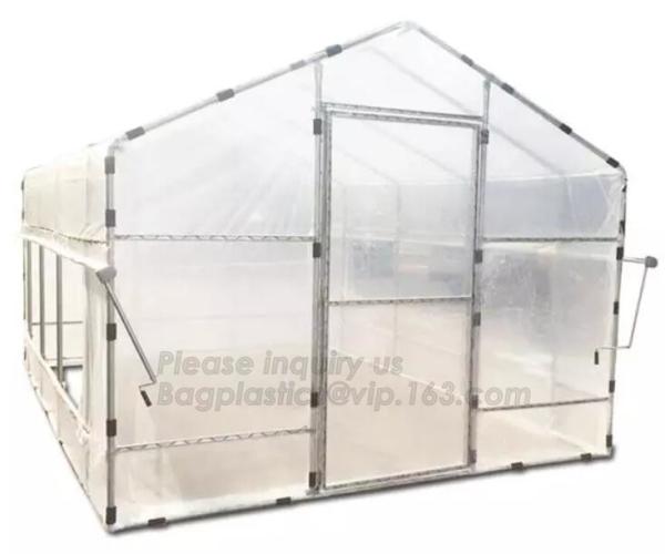 Agricultural Glass Green House for Commerical,Pop up Greenhouse Eco-friendly Fiberglass Poles Overlong Cover 98x49x53