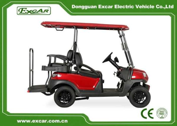 Carro elétrico personalizado do golfe 48V, 2 carrinhos de golfe de Seat com bancos traseiros do golfe