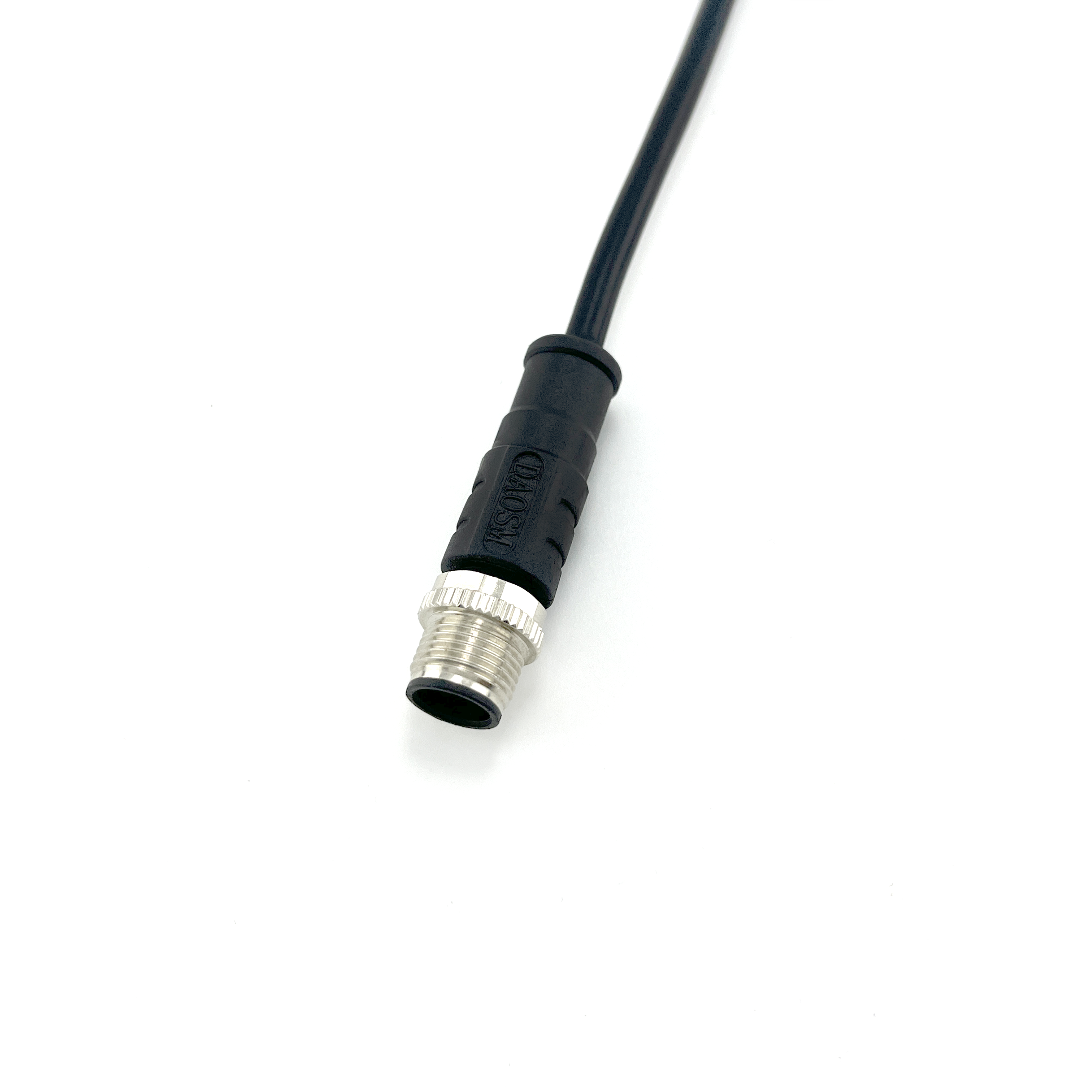 250V M12 Cable Connectors Screw Mounting Type M12 Power Connector Crimp Termination Style