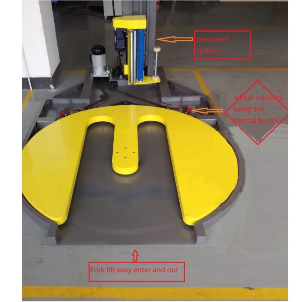 Tipo pálete totalmente automático de W que prende com correias a máquina, máquina da película de embalagem do psiquiatra de 40 pallets/h