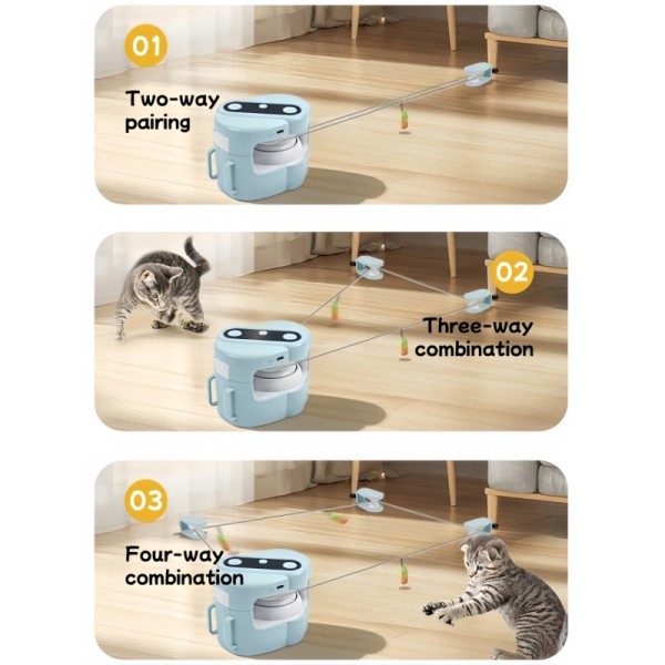 Remote Control Indoor Smart Pet Toy Smart Hunting Exercise Electronic Cat Teaser Toys