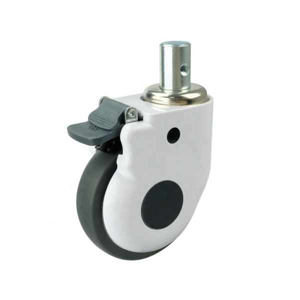 Steel Housing Material Rubber Casters for Heavy-Duty Applications Customizable