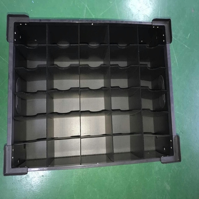 Blue 4mm Corrugated Plastic Packing Box Corrugated Plastic Boxes With Dividers