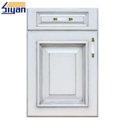 American Style MDF Kitchen Cabinet Doors Film Decorative 378*660mm Size