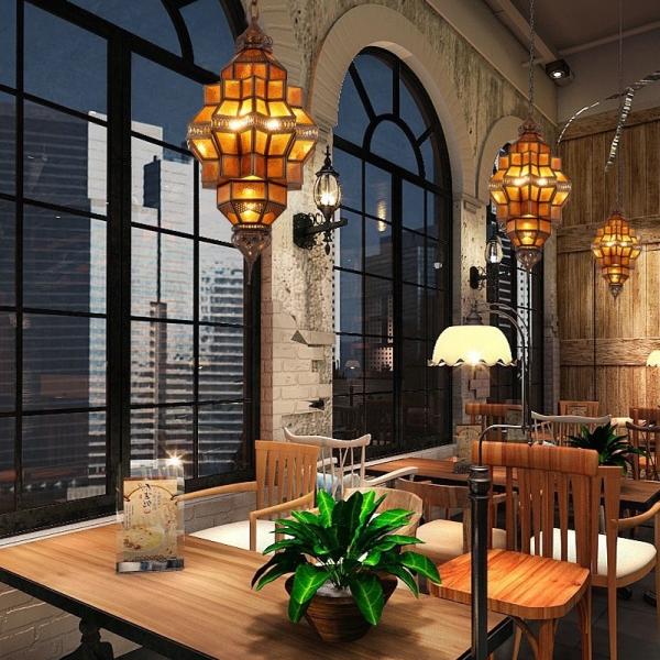 LED Copper Chandelier in European Style for Luxury Decorative Fixtures in Arab Muslim Homes