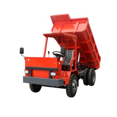 Caminhão basculante vermelho 5 toneladas com tração nas rodas 4x2 com eficiência de combustível